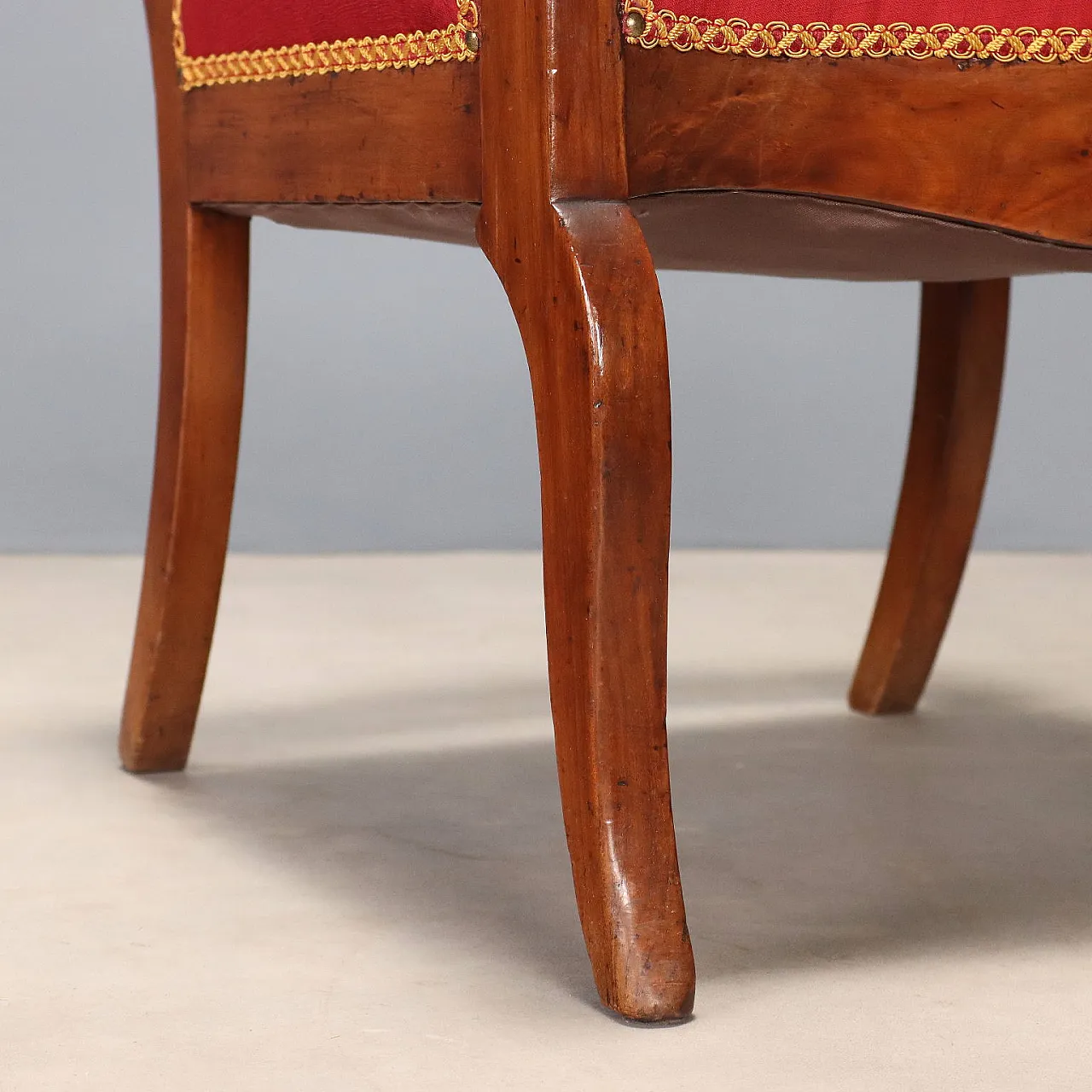 Restoration armchair in walnut, 19th century 6