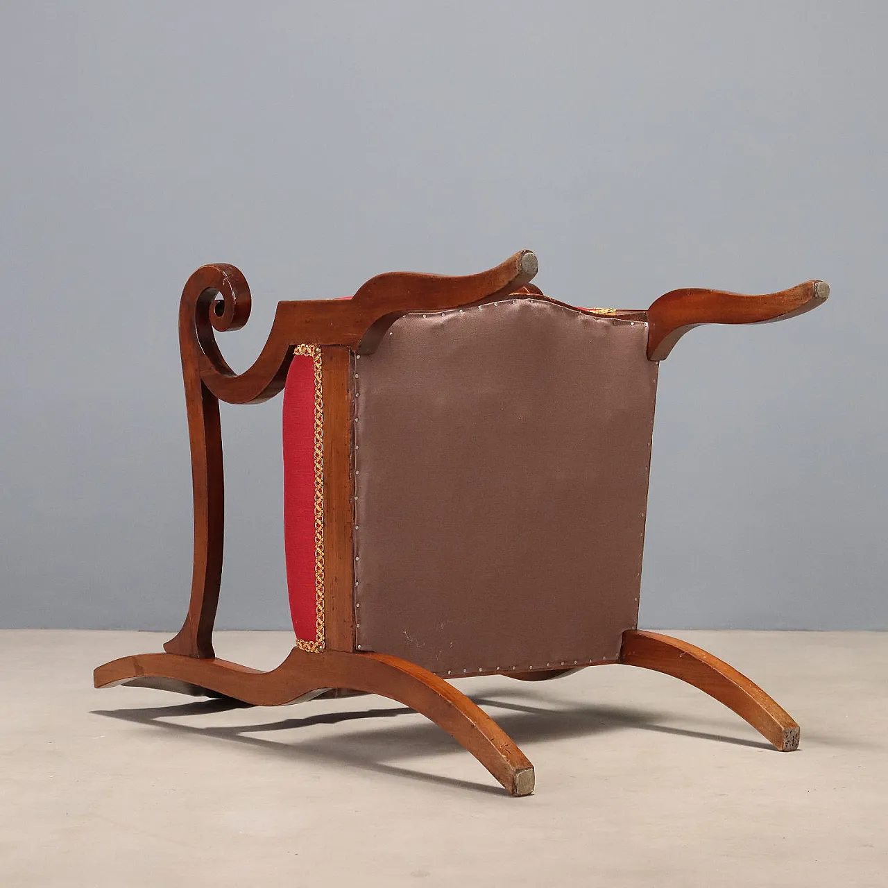 Restoration armchair in walnut, 19th century 9