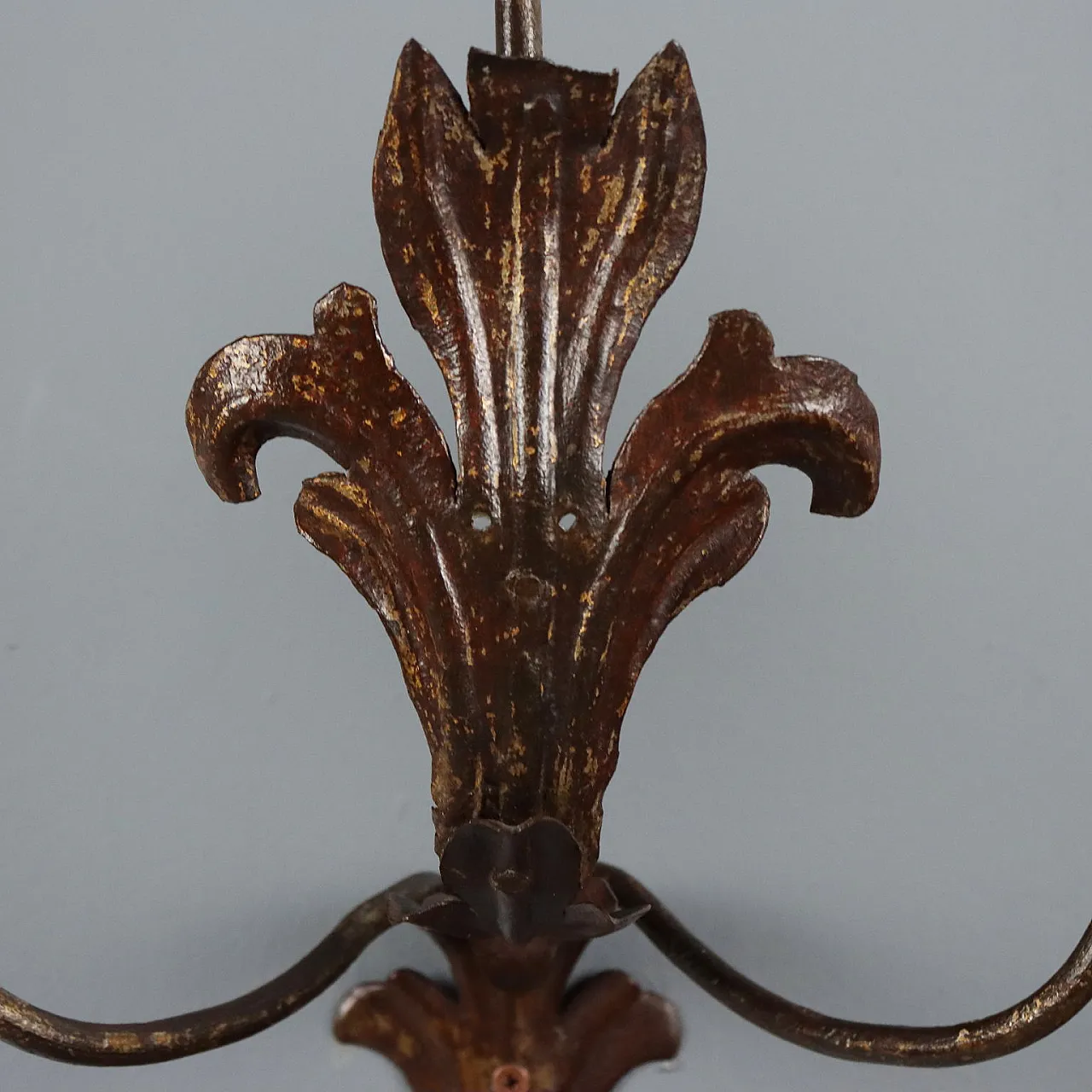 4 Appliques in iron and sheet metal, 19th century 8
