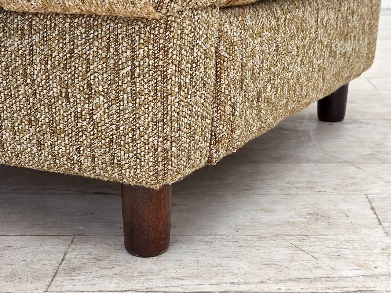 1980s, Danish club chair by Nisbo Horsens, furniture wool. 5