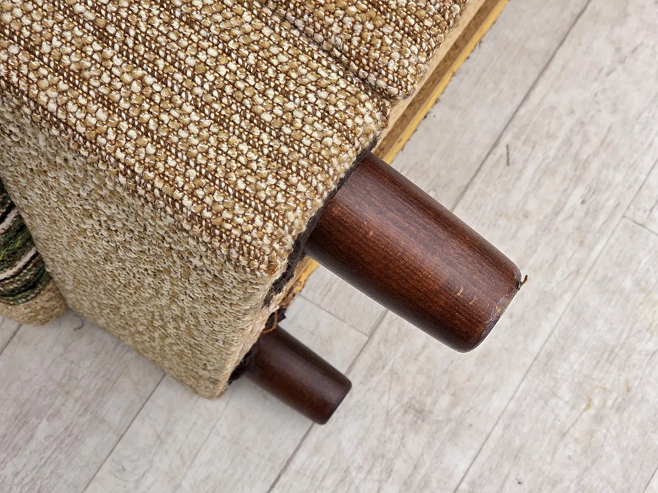 1980s, Danish club chair by Nisbo Horsens, furniture wool. 16