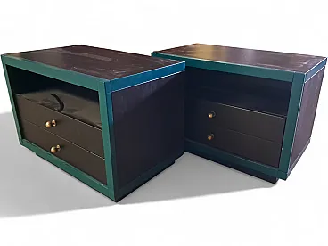 Pair of bedside tables, 70s