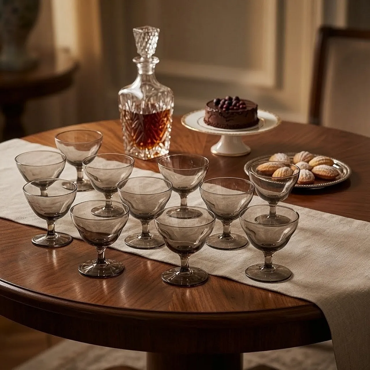 11 Liqueur Glasses by Daum Nancy, early 20th Century 10