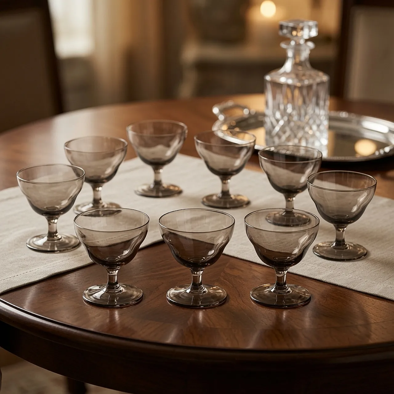 11 Liqueur Glasses by Daum Nancy, early 20th Century 12