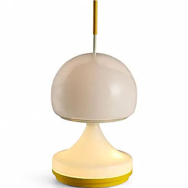 Lampada da tavolo in vetro, anni '70