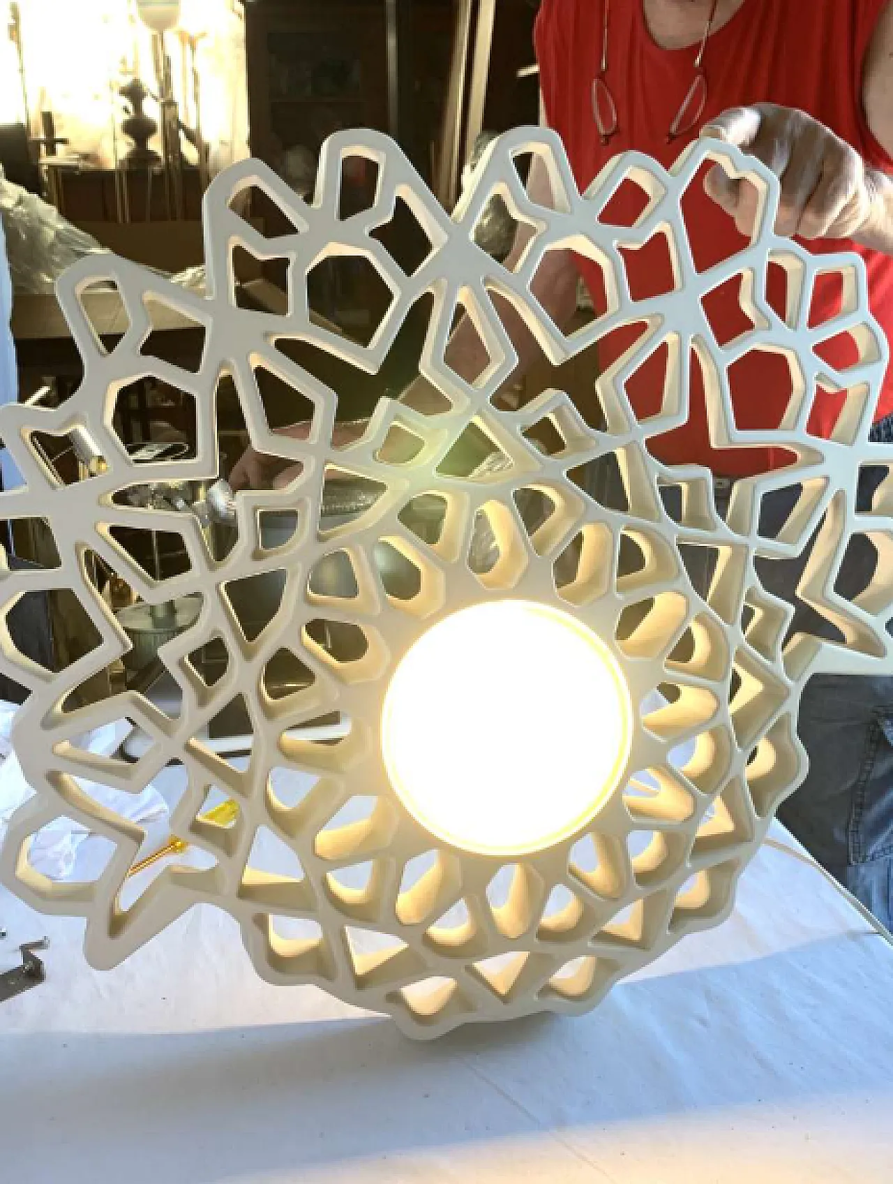 Karman plaster wall lamp, 2000s 6