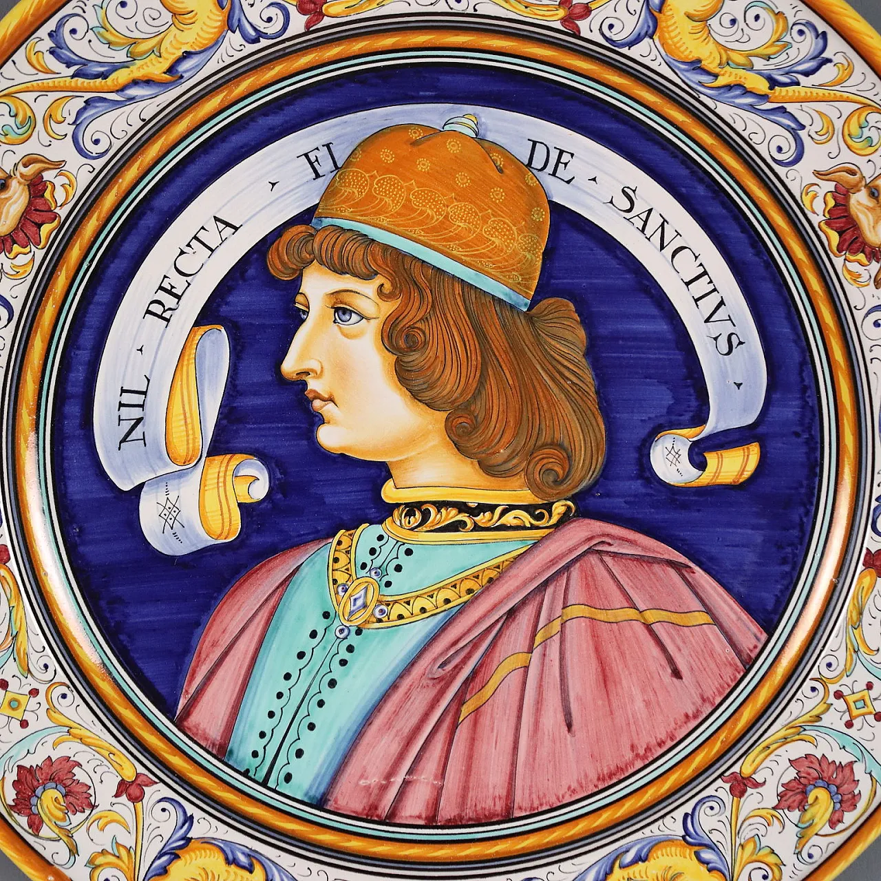 Piatto in maiolica di Deruta Manifattura Fratelli Mari, '900 3