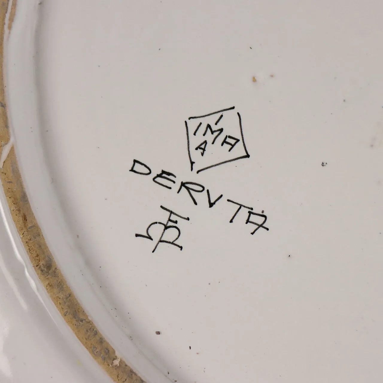Piatto in maiolica di Deruta Manifattura Fratelli Mari, '900 9