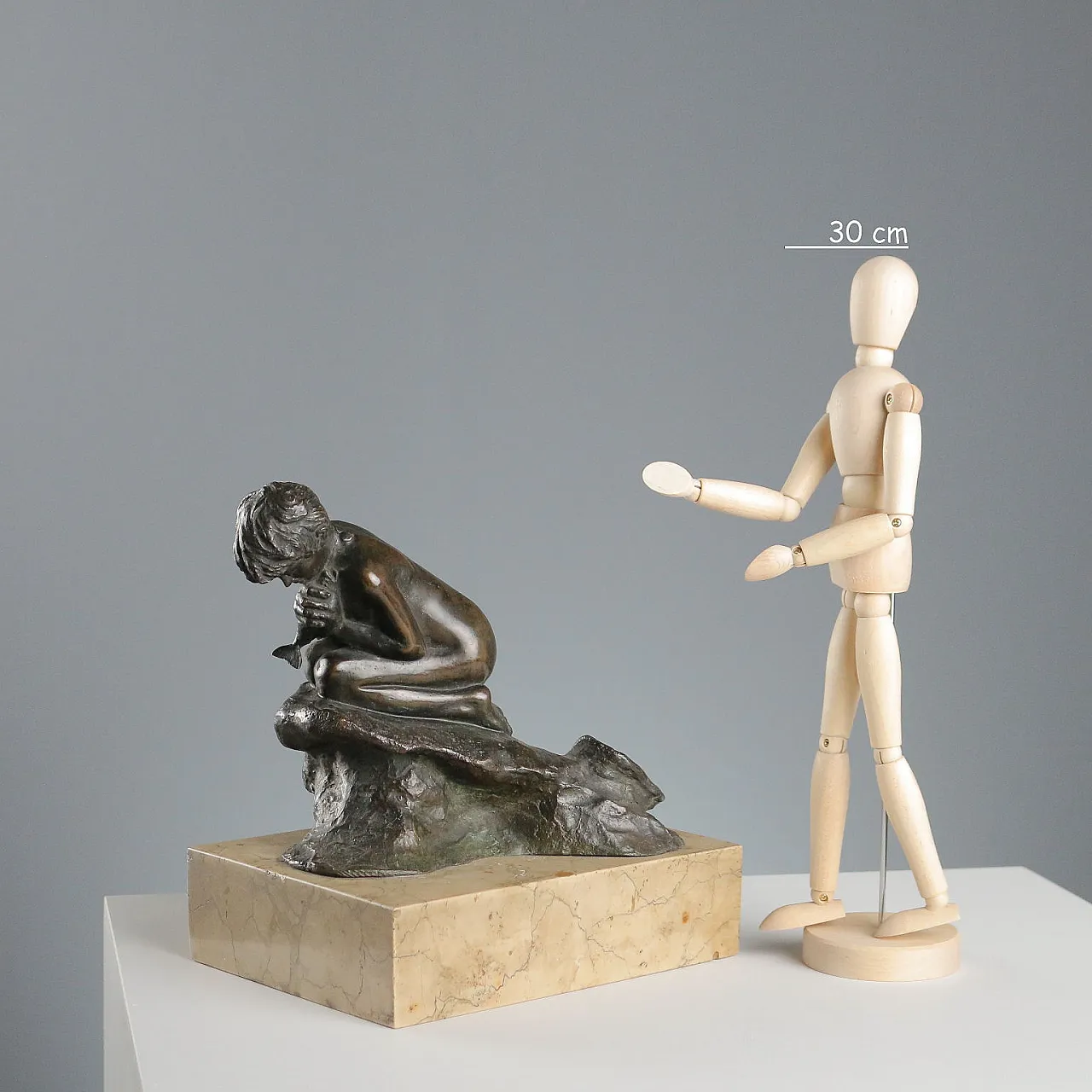 Pescatorello scultura in bronzo di Vincenzo Gemito, '900 2
