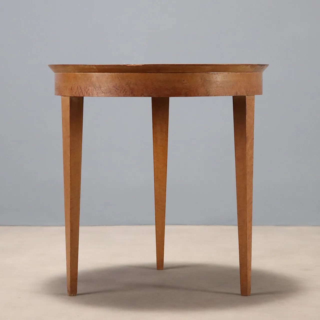 Tavolino Art Decò in legno esotico con piano in radica, '800 9
