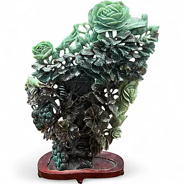 Jade Vase Sculpture, early 20th century