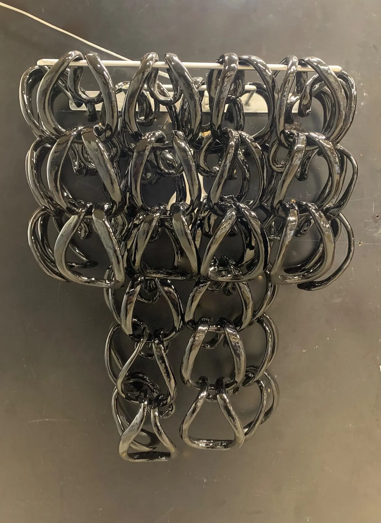 Pair of Murano glass wall sconces by Vistosi, 1970s 2