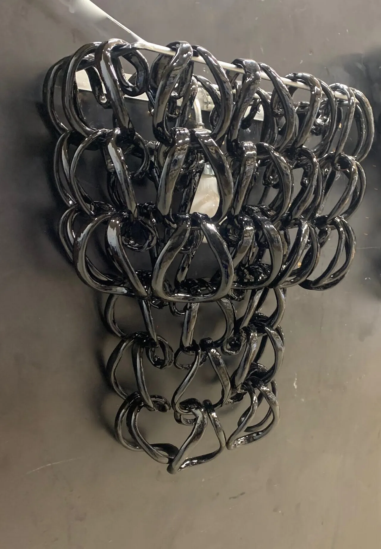 Pair of Murano glass wall sconces by Vistosi, 1970s 3