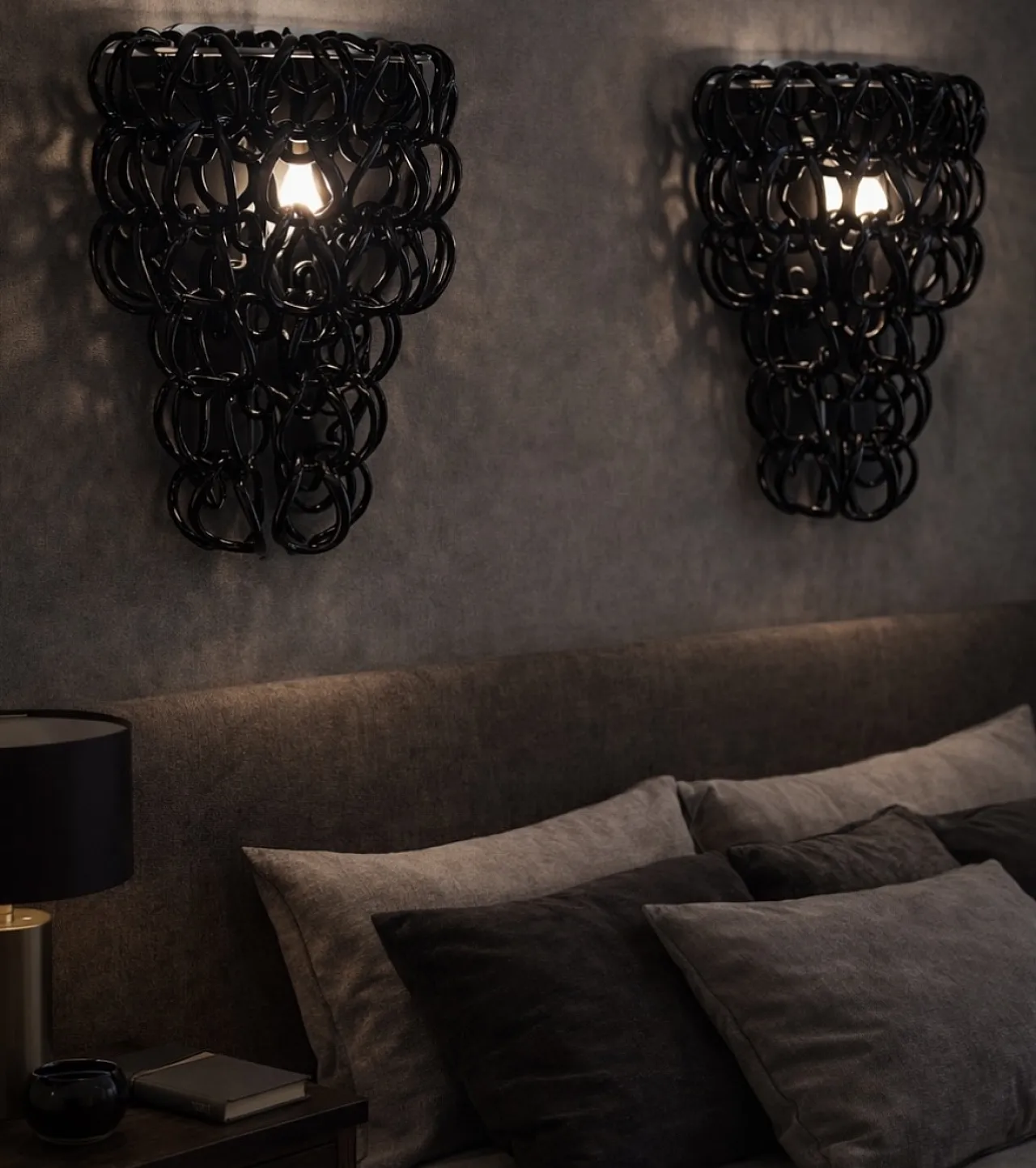 Pair of Murano glass wall sconces by Vistosi, 1970s 6