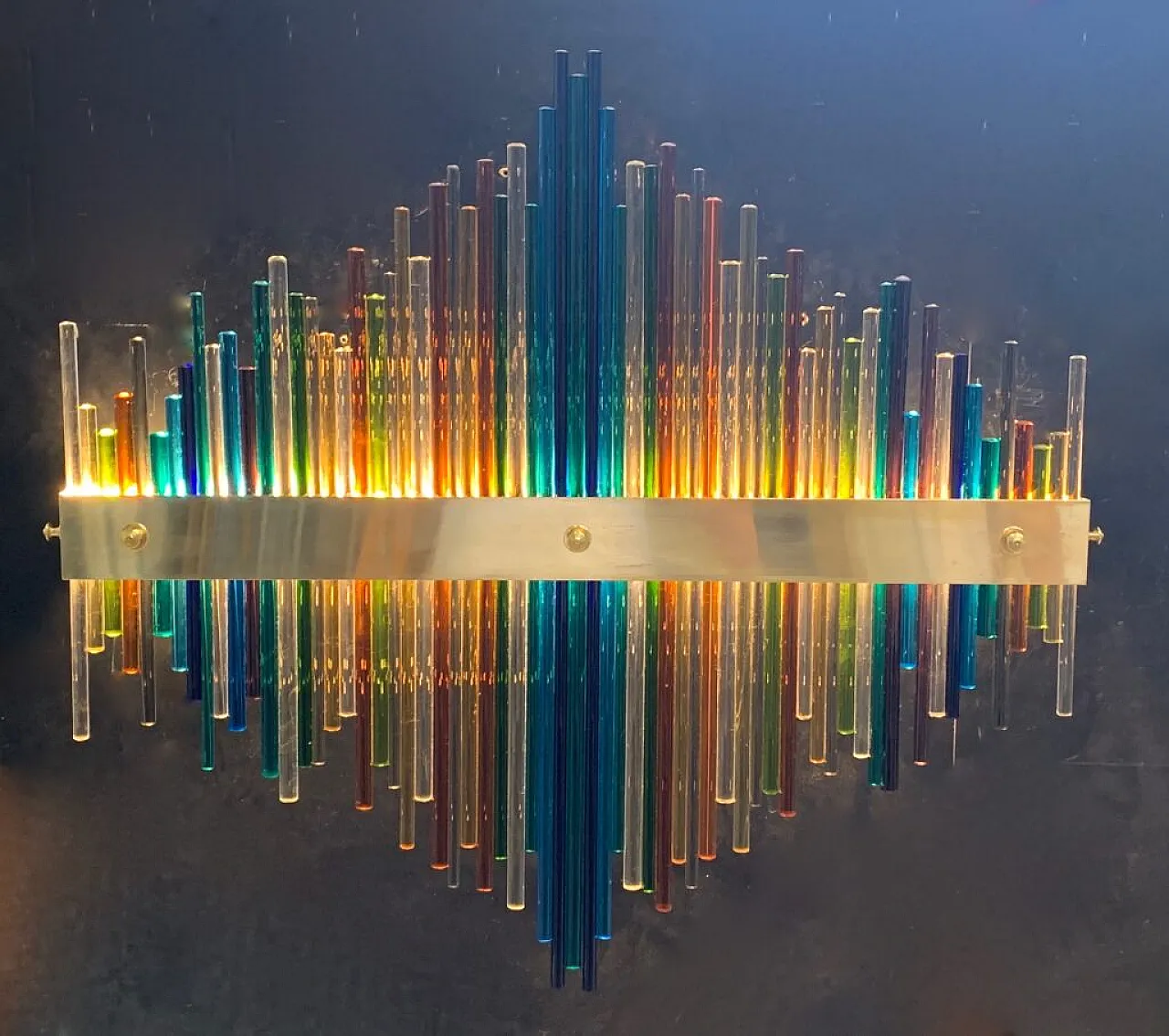 Vibrations by Enrico Neri&c.snc, Murano glass sconce, 2000s 1