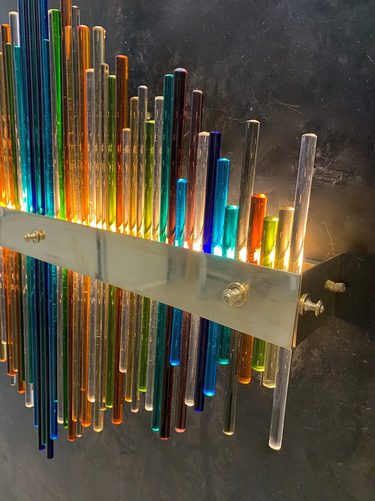 Vibrations by Enrico Neri&c.snc, Murano glass sconce, 2000s 2