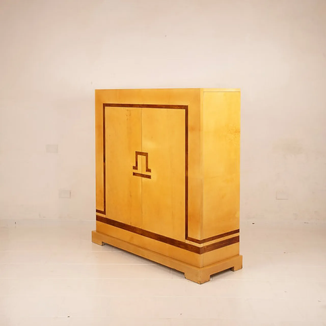 Goatskin parchment bar cabinet by Tura and Valsecchi for Tura, 1970s 3