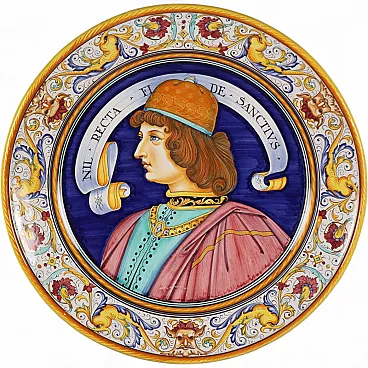 Piatto in maiolica di Deruta Manifattura Fratelli Mari, '900