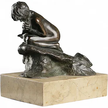 Pescatorello scultura in bronzo di Vincenzo Gemito, '900