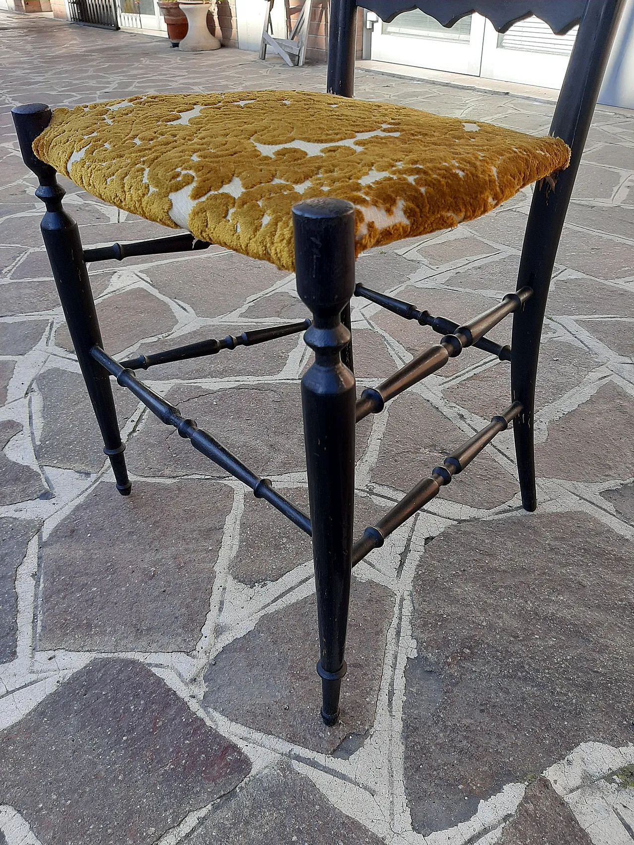 Pair of Chiavarine chairs, 50s 7