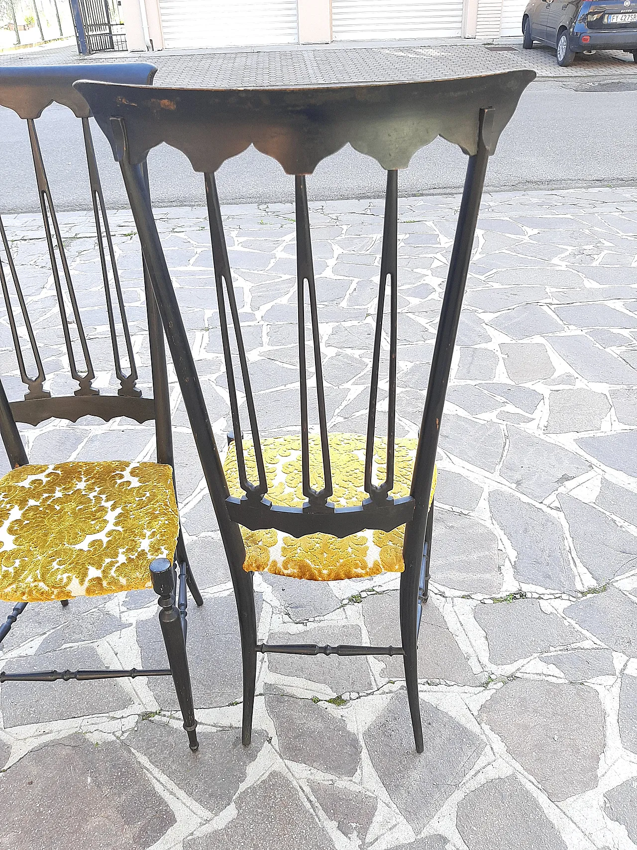 Pair of Chiavarine chairs, 50s 10
