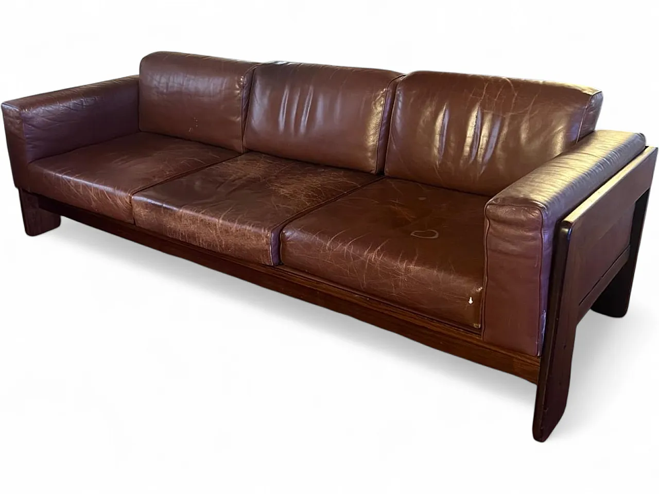 Mid-Century Modern leather sofa set by Gavina, 1970s 4