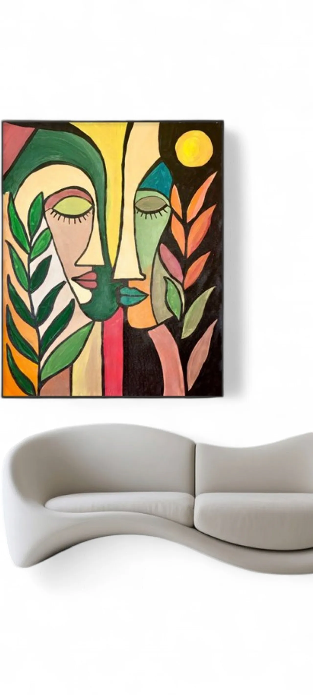 XXL acrylic painting on canvas by Emanuela Pecchia, 2000s 24