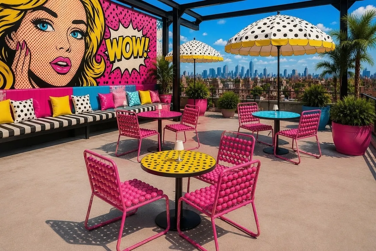 10 Iconic Pop-Art Pink Ball Grid Chair, Late 20th Century 2