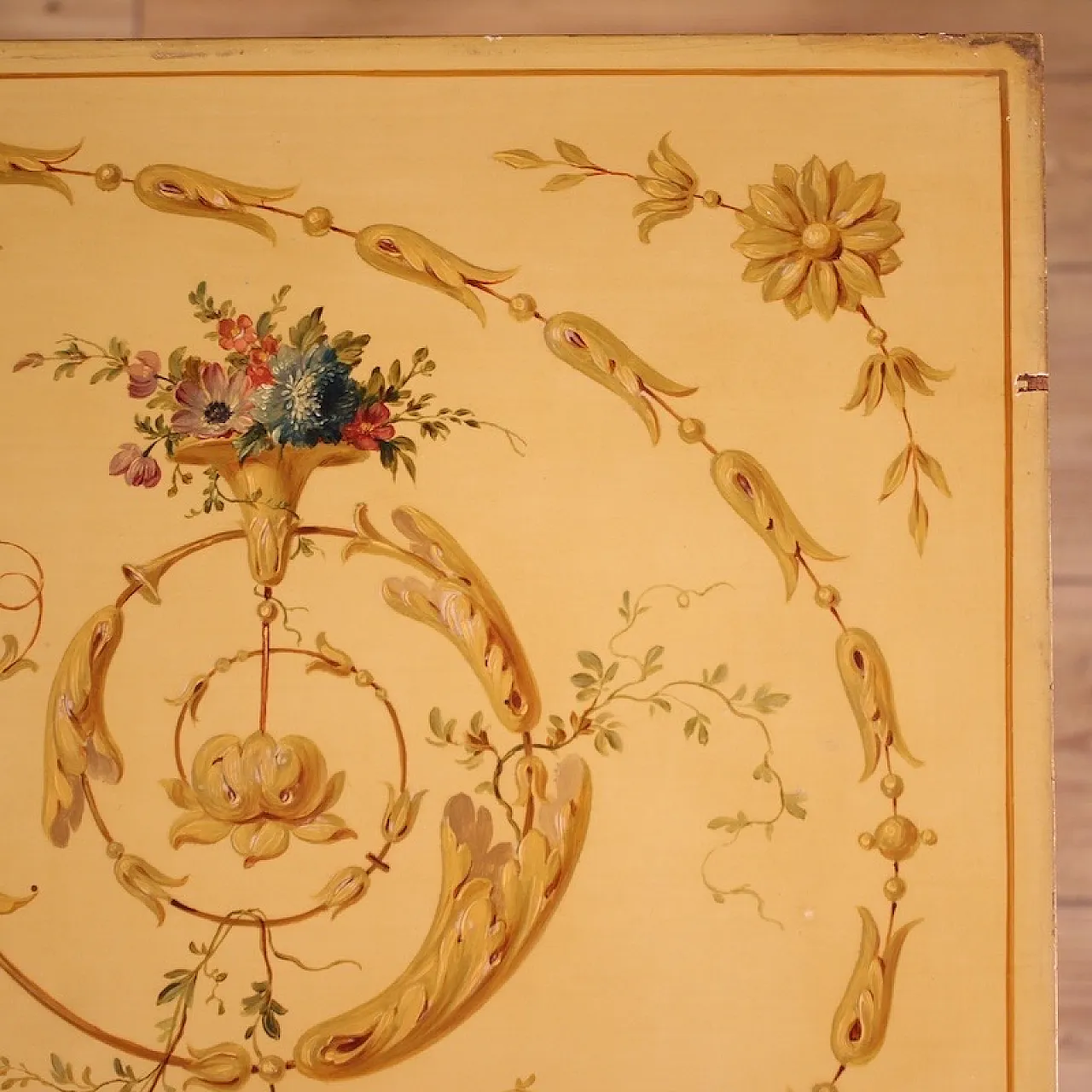 Lacquered and gilded coffee table by Sormani in Louis XVI style, 1920s 5