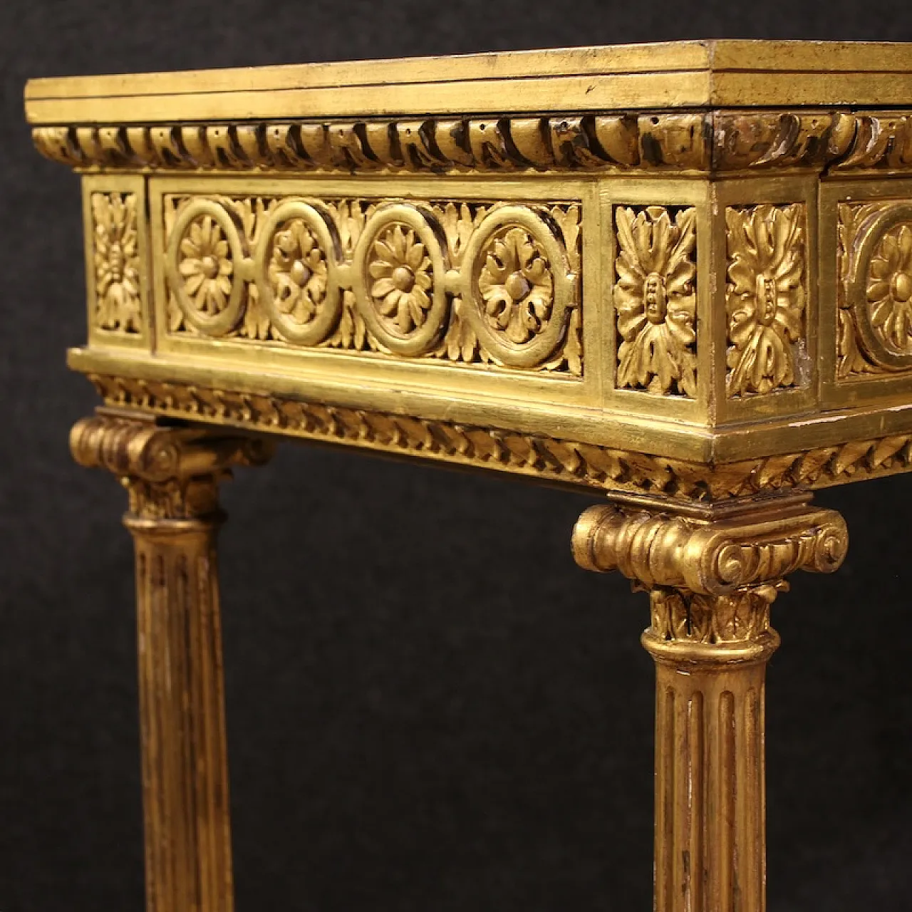 Lacquered and gilded coffee table by Sormani in Louis XVI style, 1920s 11
