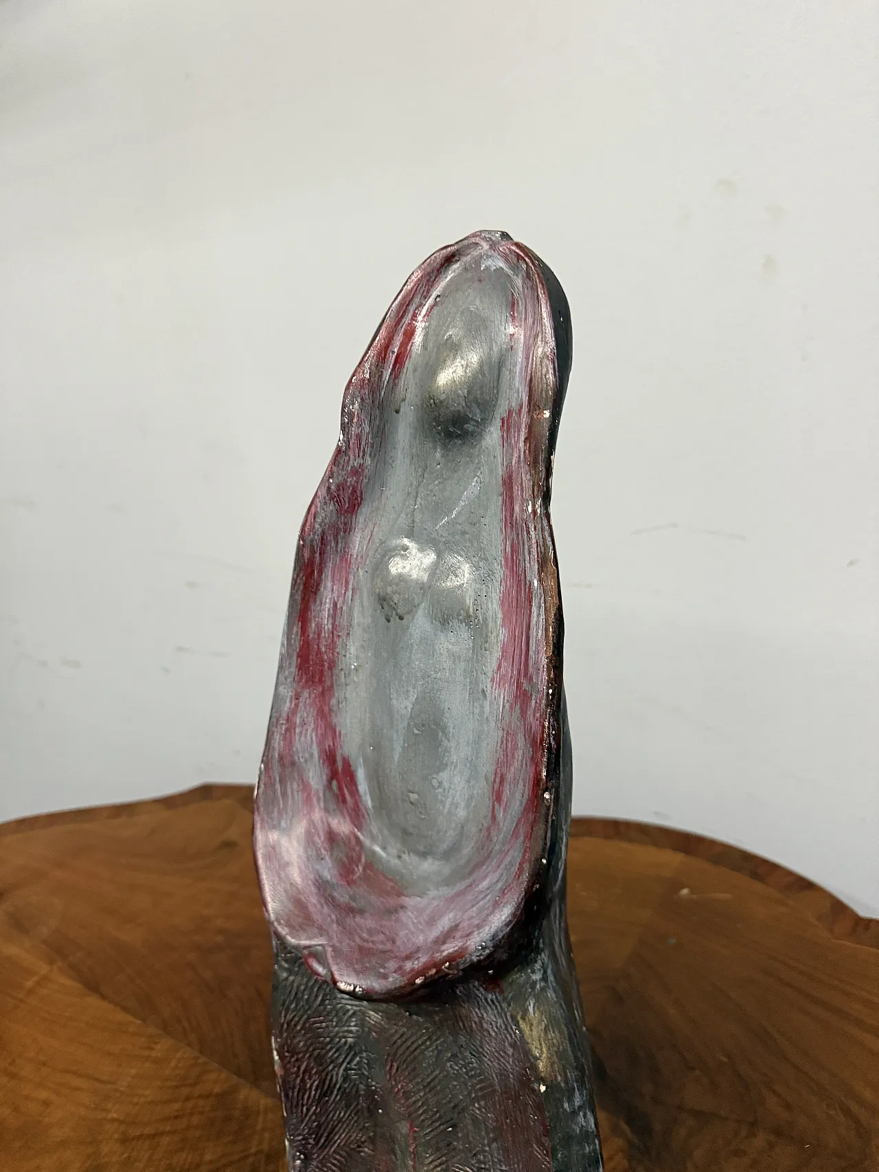 Scultura in gesso raffigurante la Vergine Maria, anni '50 3