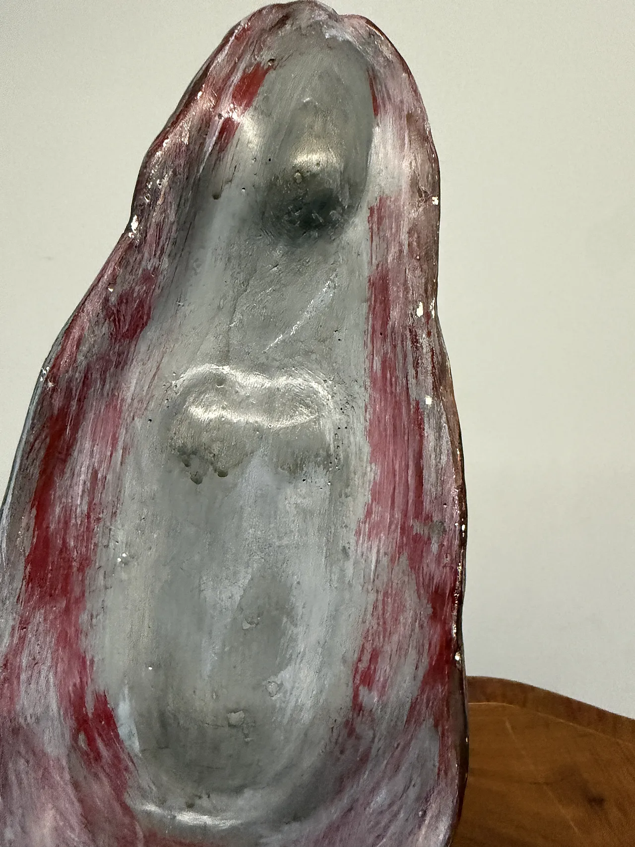 Scultura in gesso raffigurante la Vergine Maria, anni '50 6