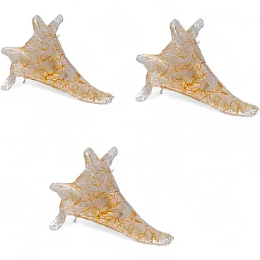 3 Murano glass appliques by Sylcom, 2000s