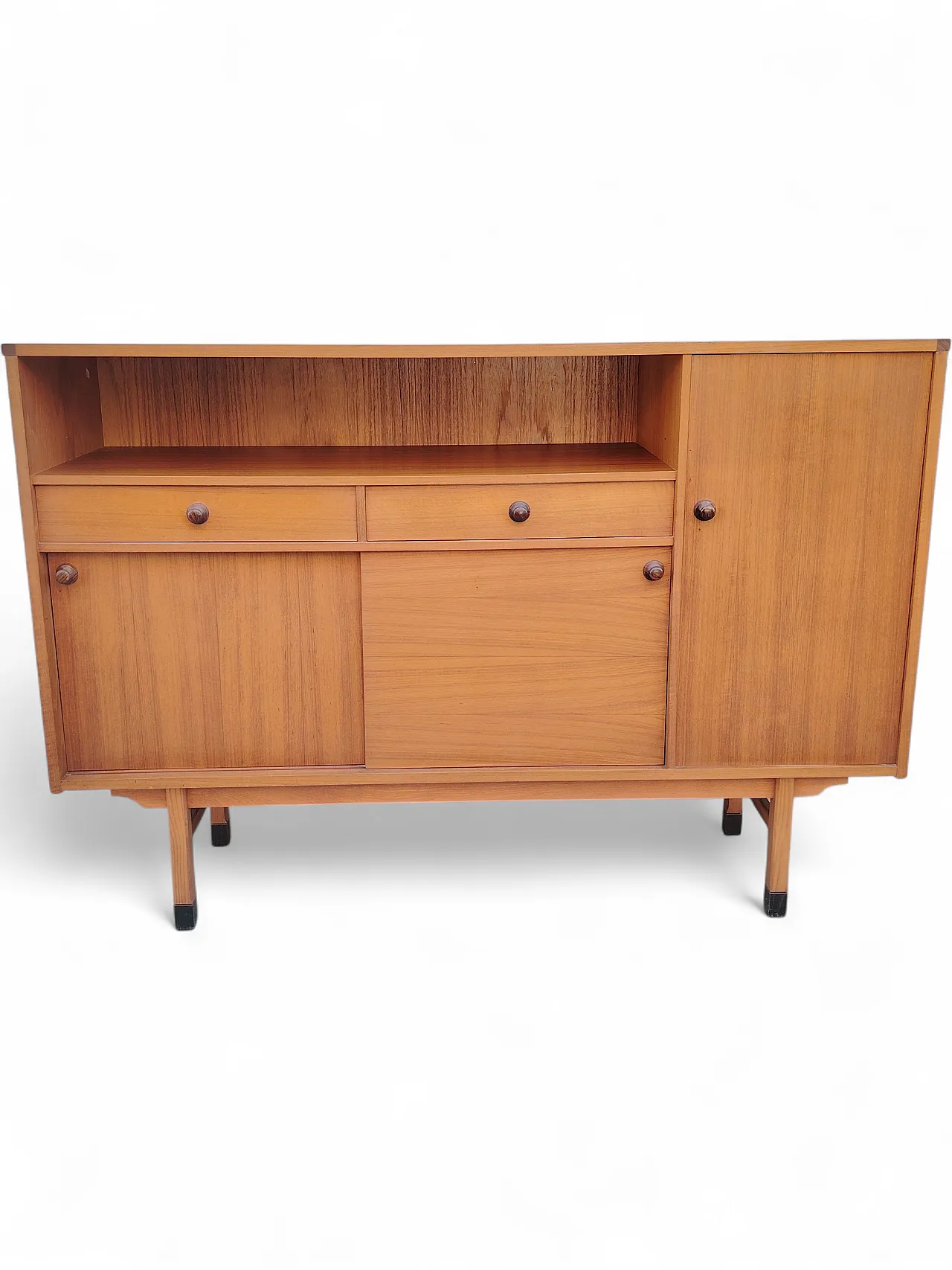 Highboard sideboard in teak, 1960s 19