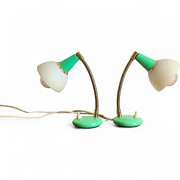 Coppia di lampade da tavolo Mid Century Modern, anni '50