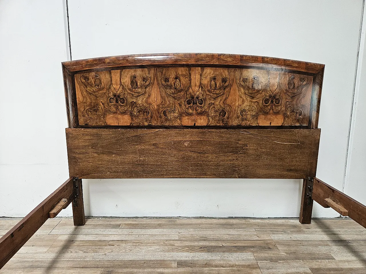 Tuscan Art Deco double bed from the 1940s 2