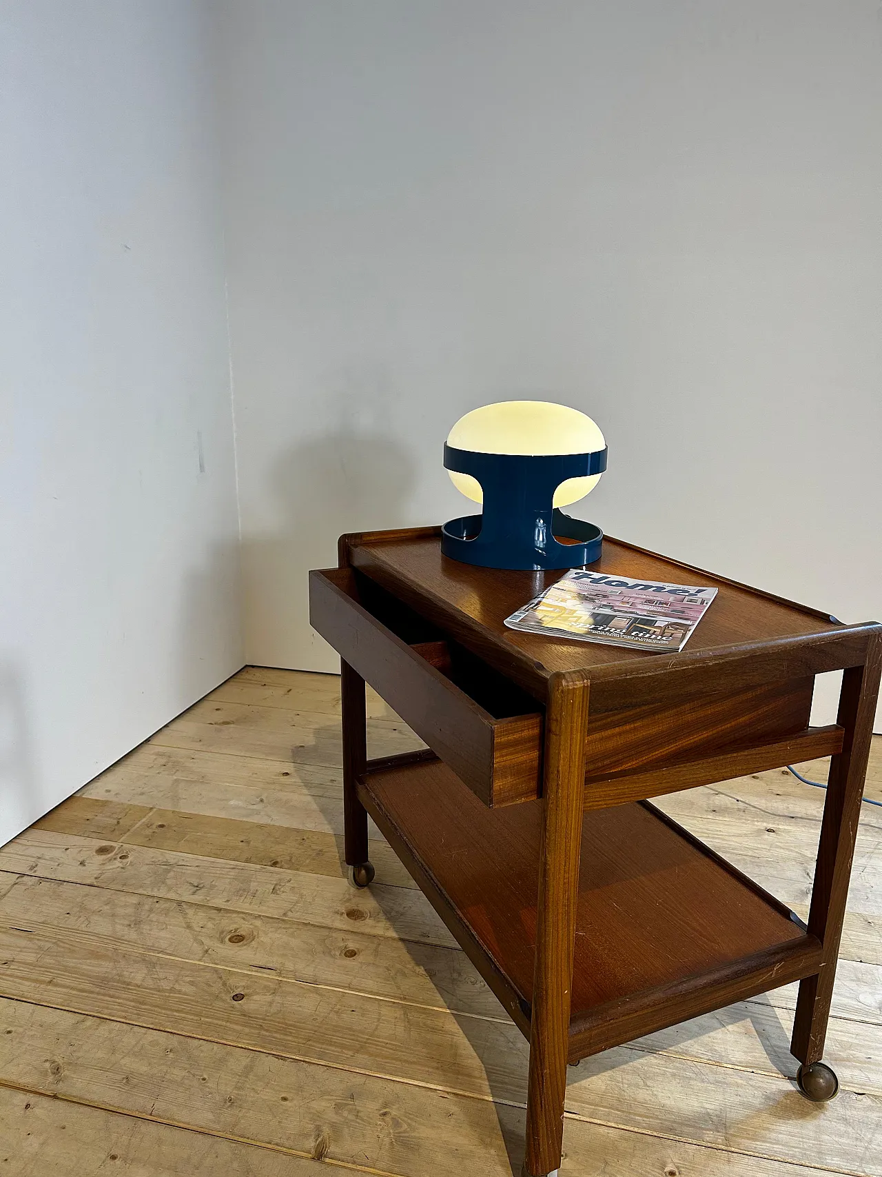 Bar trolley danese in teak Scandinavian Modern, anni ’60 12