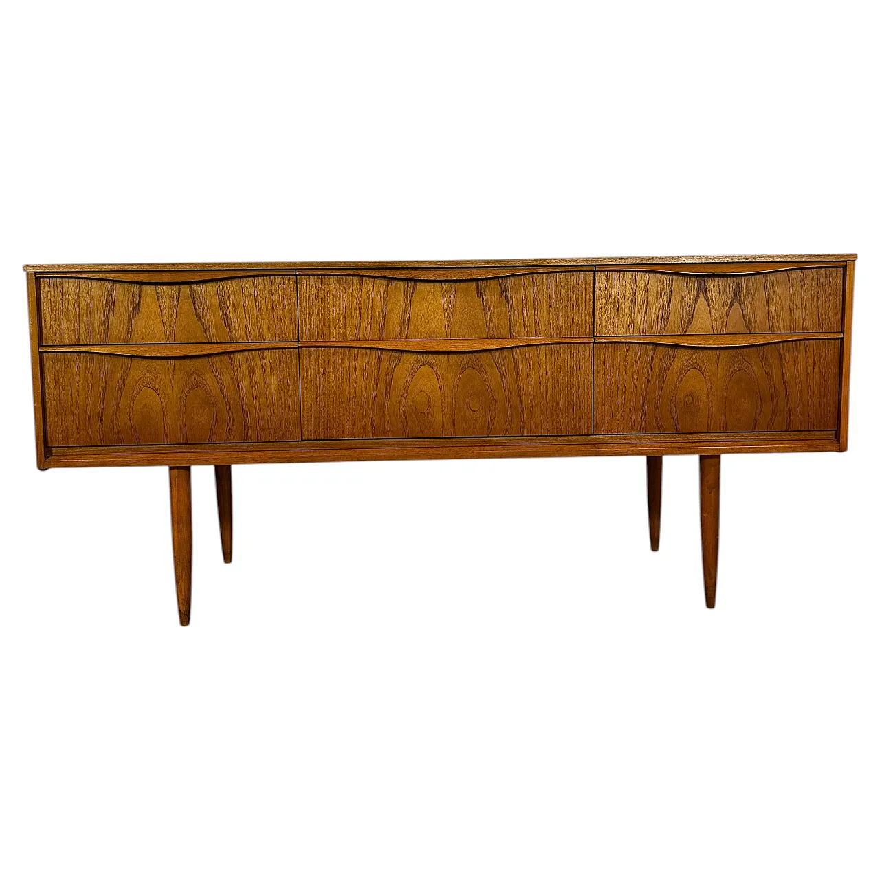 Cassettiera Austinsuite in teak inglese Mid-Century, anni ’60 1