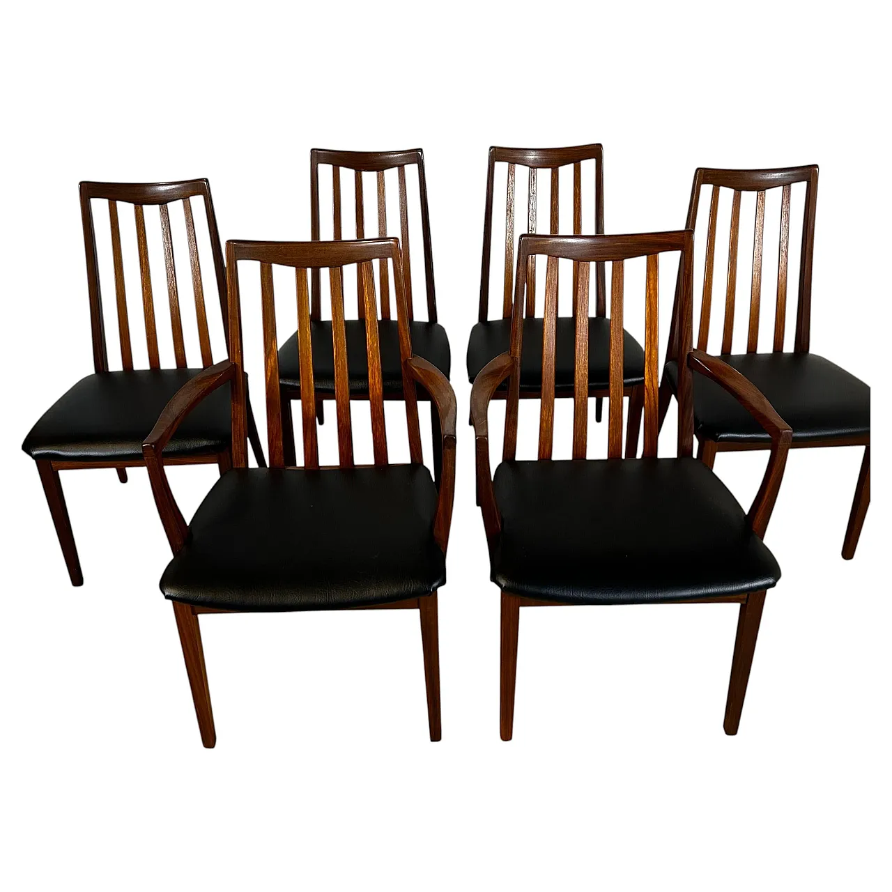 6 Sedie G Plan in teak inglese Mid-Century, anni ’60 1