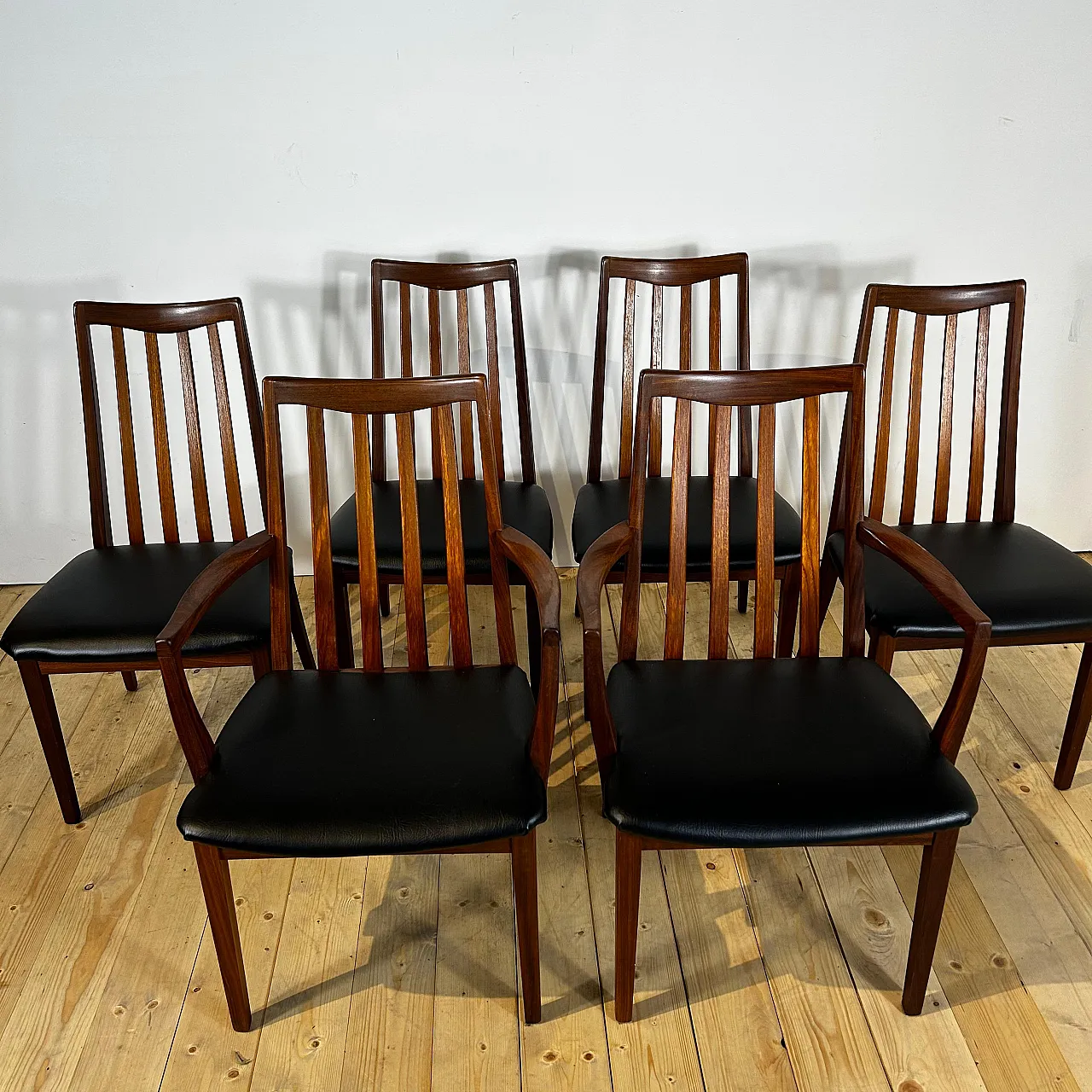 6 Sedie G Plan in teak inglese Mid-Century, anni ’60 3