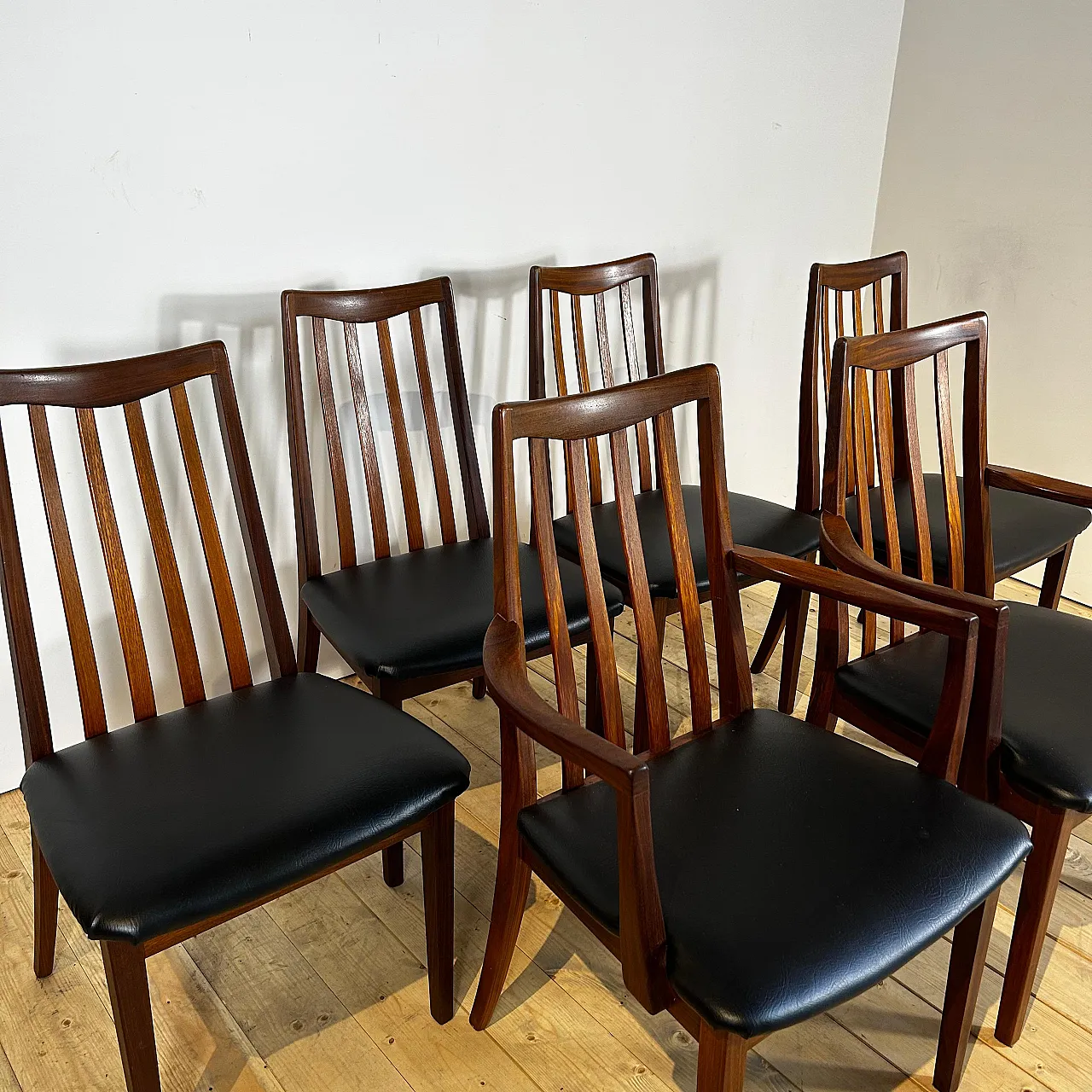 6 Sedie G Plan in teak inglese Mid-Century, anni ’60 4