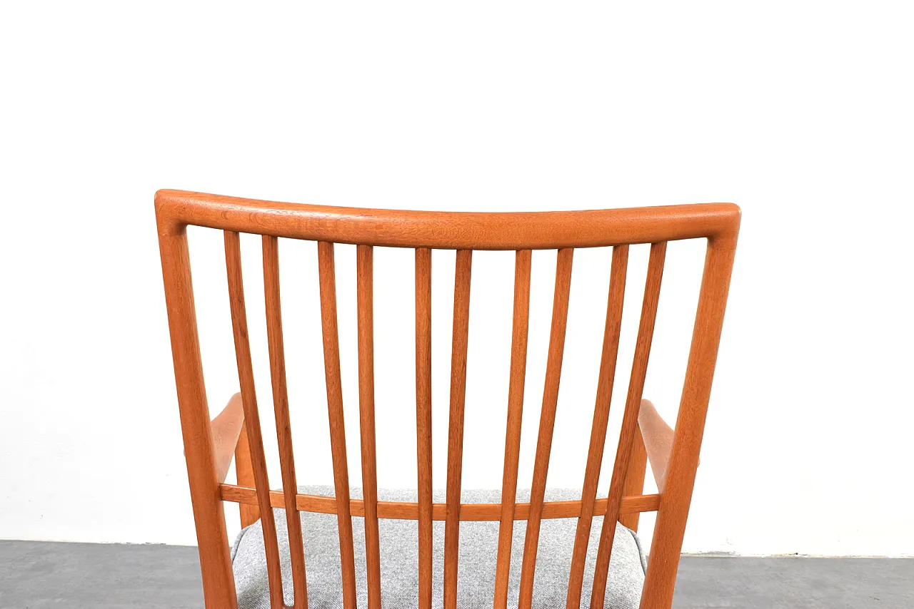 Sedia a dondolo ML33 in quercia di Hans J. Wegner per A/S Mikael Laursen, anni '50 14