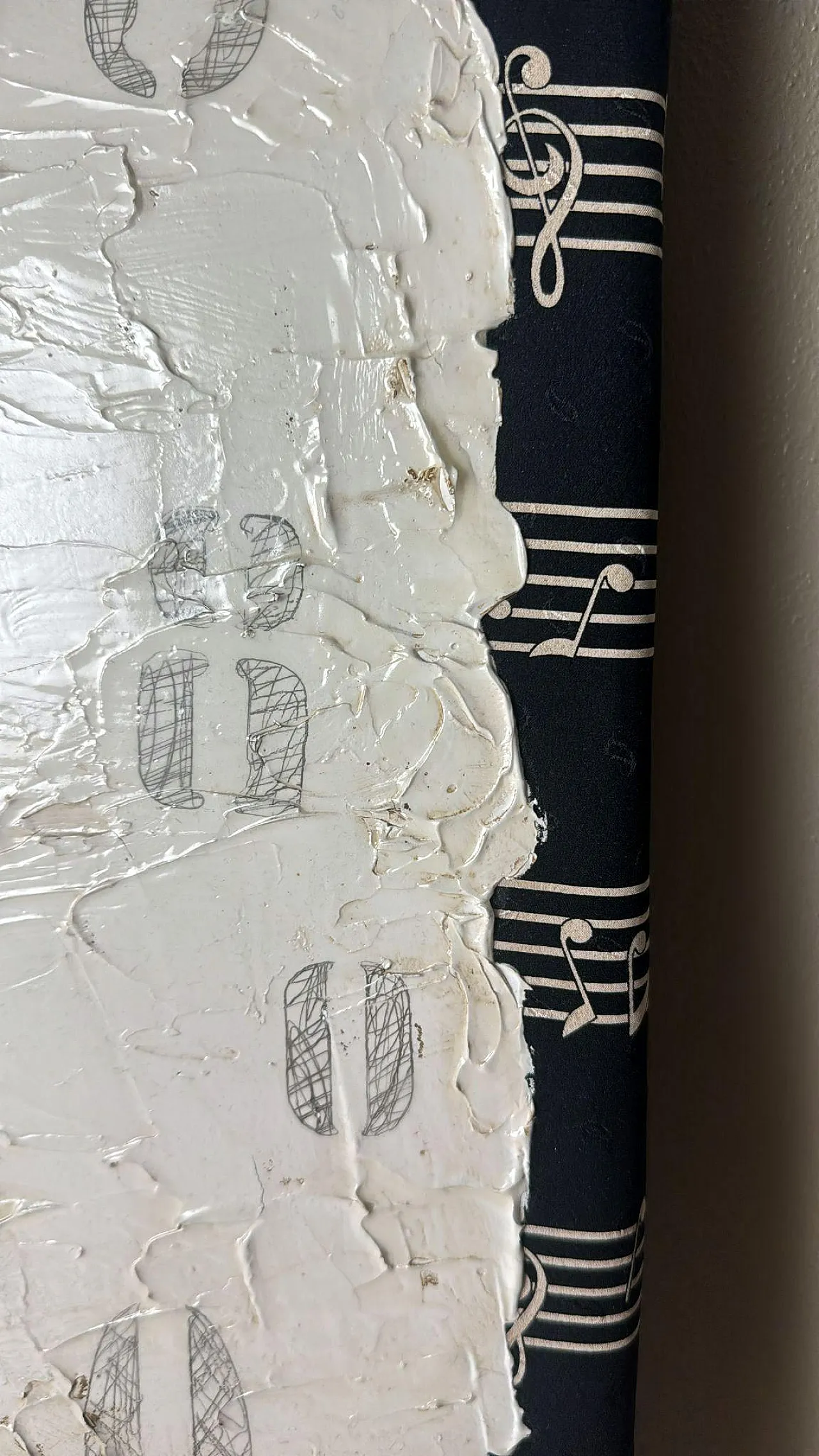 Minimalist mixed-media painting By Lella Rendesi, 2000s 8