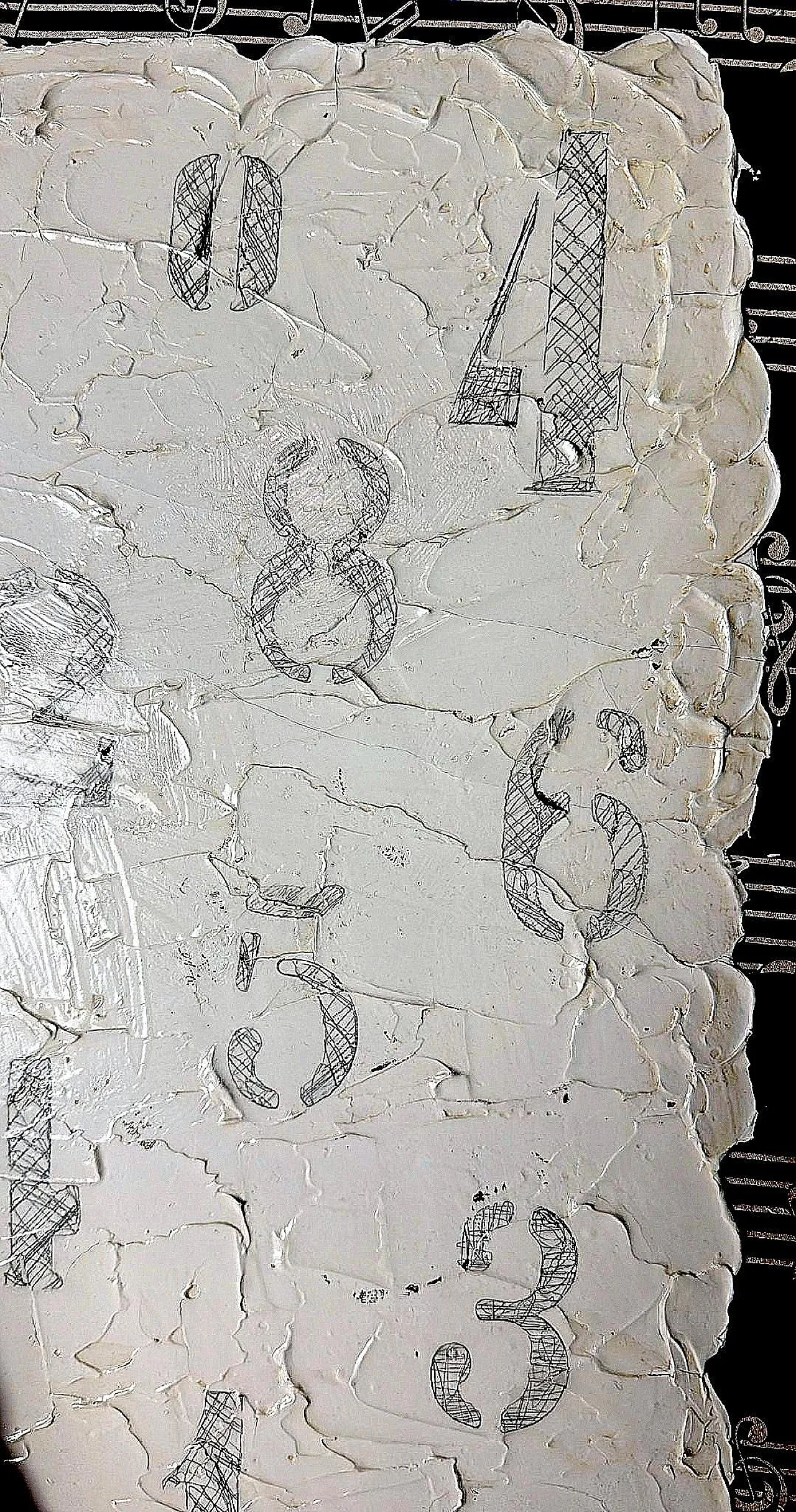 Minimalist mixed-media painting By Lella Rendesi, 2000s 9