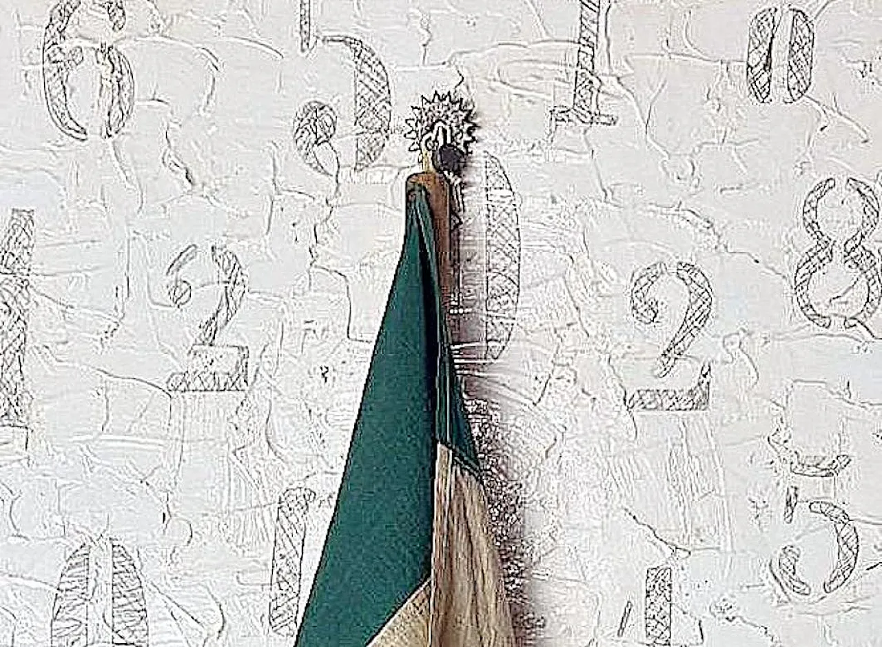 Minimalist mixed-media painting By Lella Rendesi, 2000s 10
