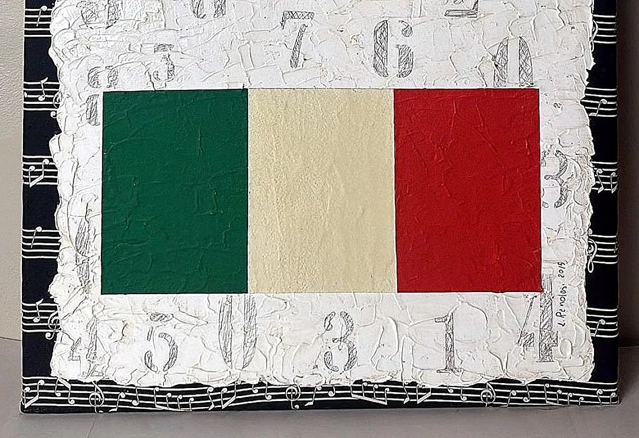 Minimalist mixed-media painting By Lella Rendesi, 2000s 16