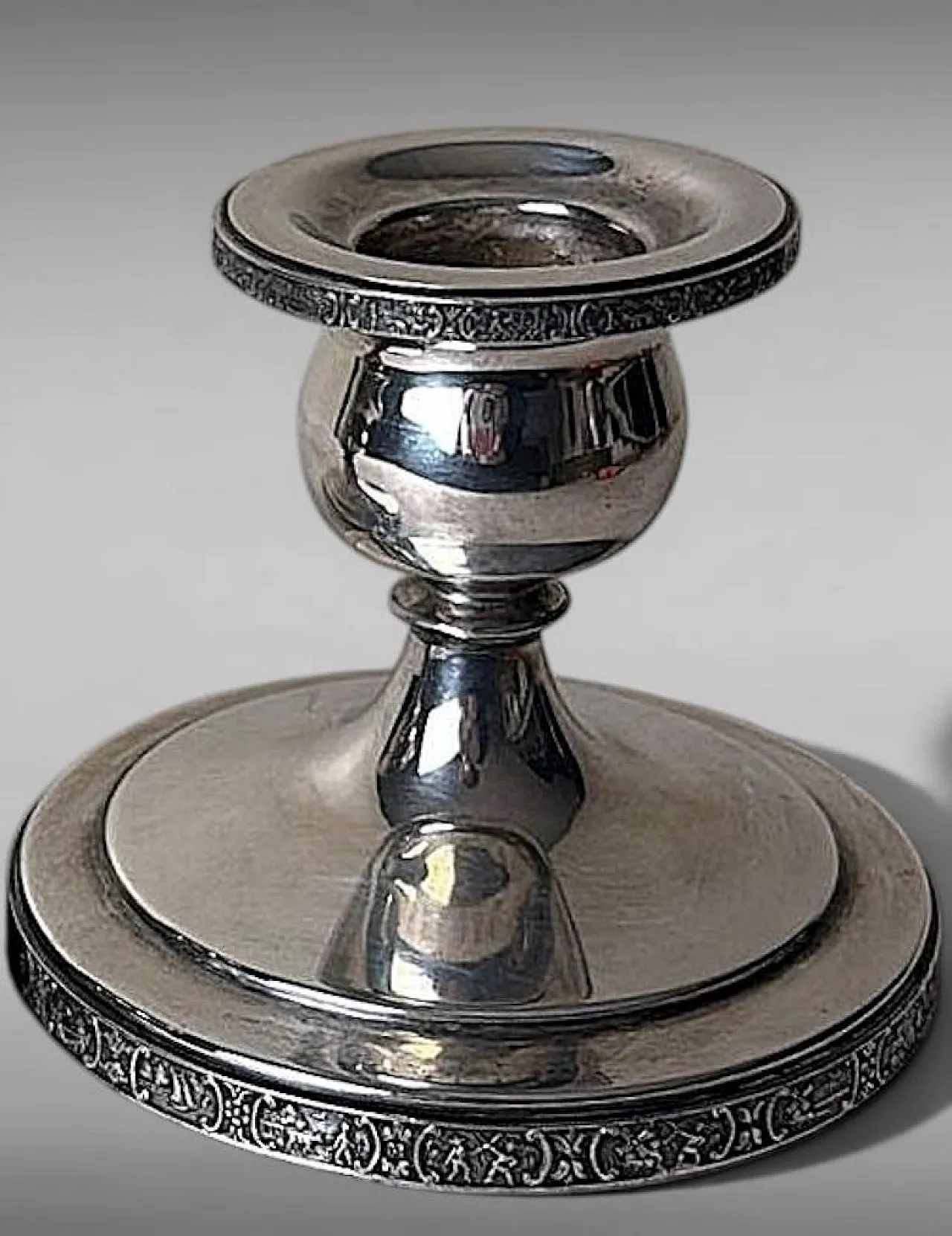 Coppia di candelabri in argento Dutchardt di Bernard Rice, anni '50 7