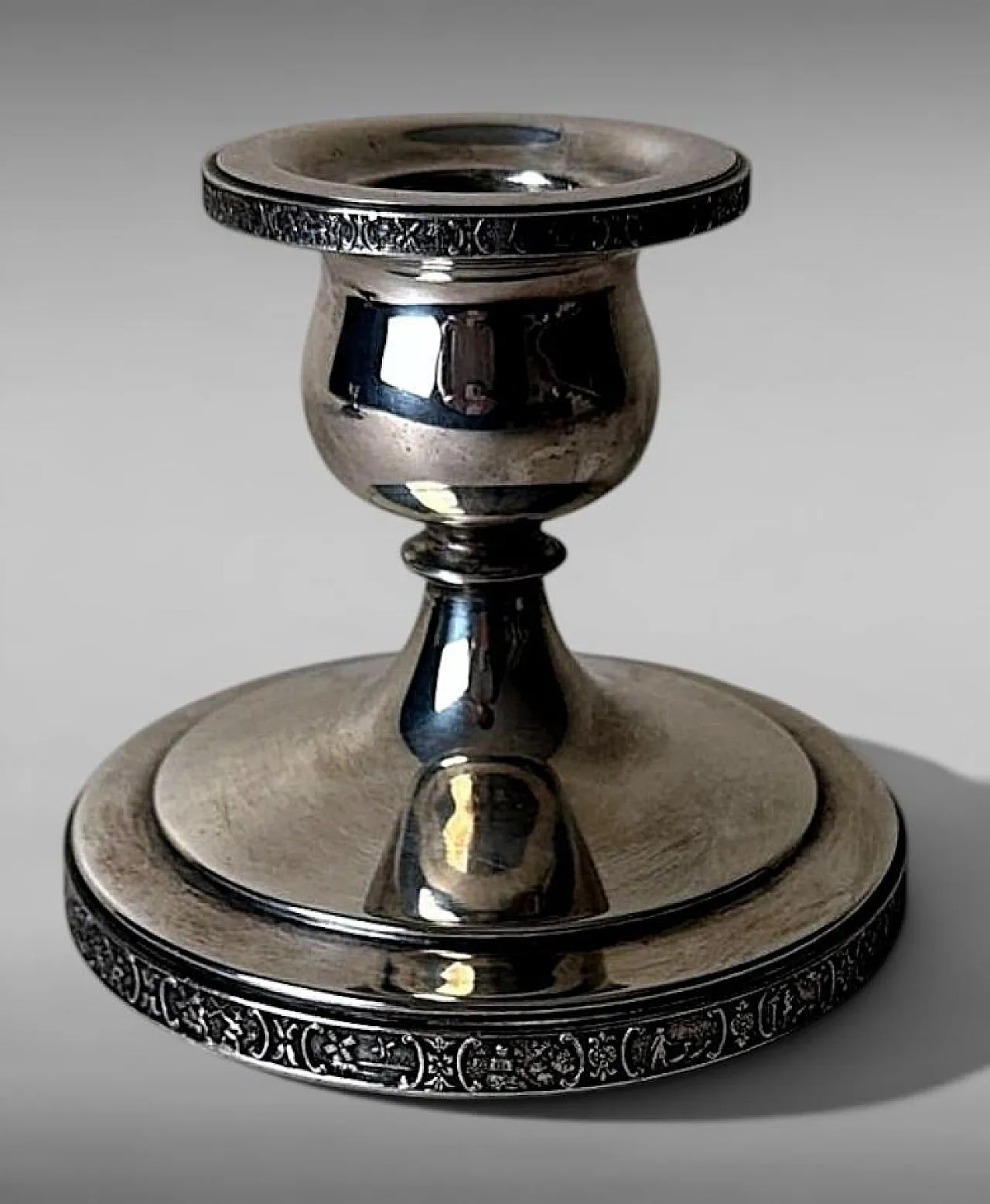 Coppia di candelabri in argento Dutchardt di Bernard Rice, anni '50 8