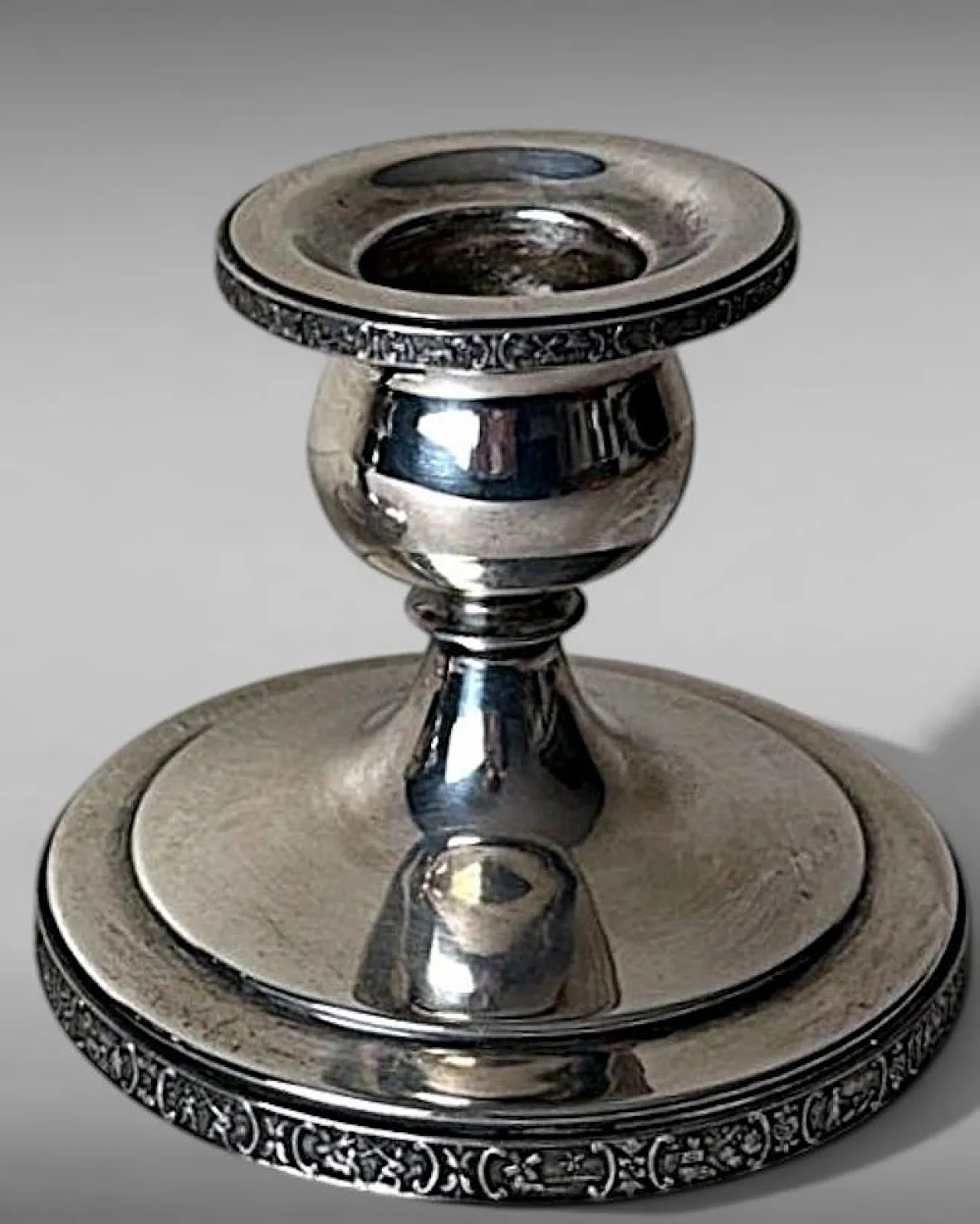 Coppia di candelabri in argento Dutchardt di Bernard Rice, anni '50 9