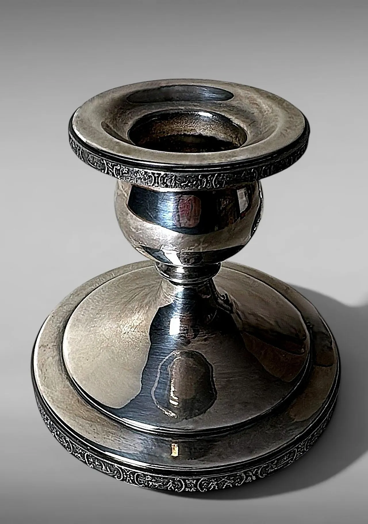 Coppia di candelabri in argento Dutchardt di Bernard Rice, anni '50 11